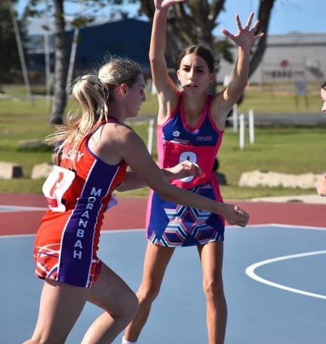 Netball action